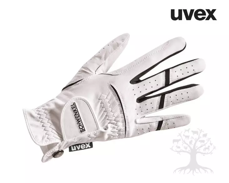 Uvex i -Performance1 Nahkaiset Ratsastushanskat White&Black - Riding Gloves - S4530010129L - 1