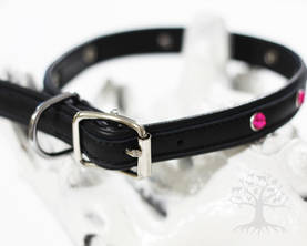 Arli Strassipanta, musta/fuksia - Nahkapannat - 54834M - 2