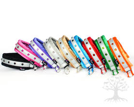 Kana Collection Puolikuristava Nailonpanta Dimangi, musta - Full & Half Check Nylon Collars - 13030327M - 2