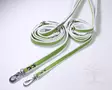 Arli Nahkatalutin 170cm, valkoinen/lime - Leather Leashes - 59013M - 3