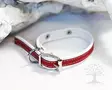 Arli Pentupanta, valkoinen/punainen - Leather Collars - 52250M - 1