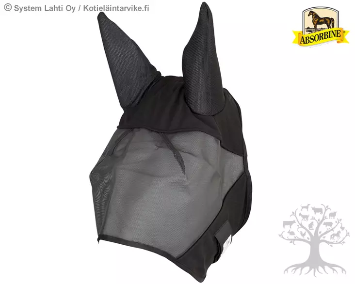 Absorbine UltraShield Fly Hood UV Protected Black - Fly Masks & UV protection - 374832M - 1