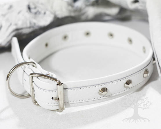 Arli Koristeniittipanta, valkoinen - Nahkapannat - 55381M - 1