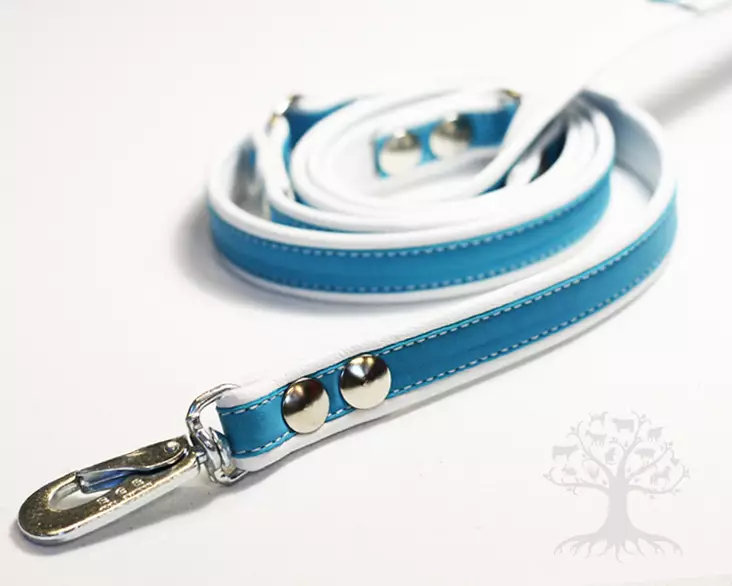 Arli Nahkatalutin 170cm, valkoinen/turkoosi - Nahkataluttimet - 58993M - 1