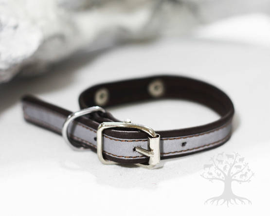 Arli Pentupanta Heijastava, ruskea - Leather Collars - 52373M - 1