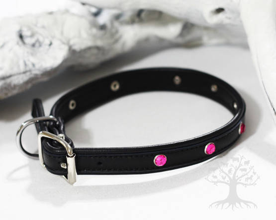 Arli Strassipanta, musta/fuksia - Nahkapannat - 54834M - 1