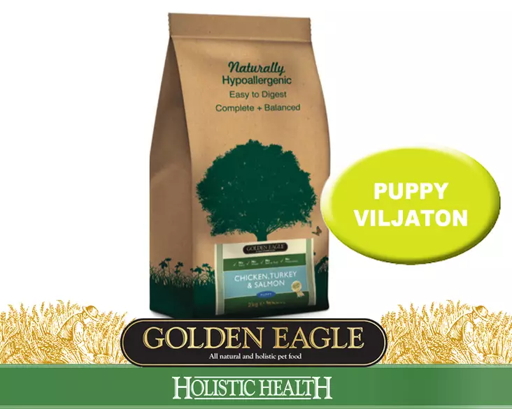 Golden Eagle Grainfree Puppy Chicken, Turkey, Salmon VILJATON - Golden Eagle - 01-J-GFP-420M - 1