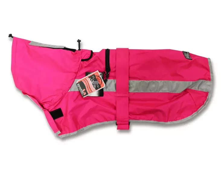 Hurtta Koiran Sadetakki Lifeguard Storm Hoodie Pink - Rain Coats - 930641M - 1