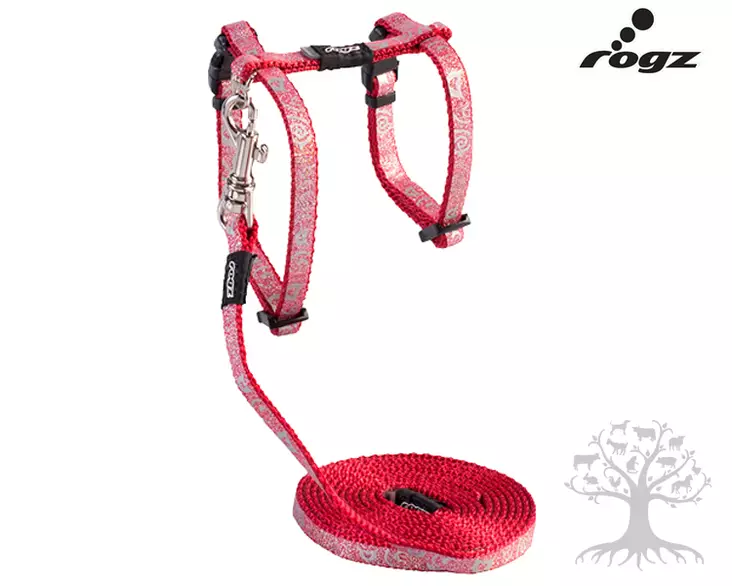 Rogz Kissanvaljas ja Talutin Sparklecat Red - Cat Harnesses - 765.5062M - 1