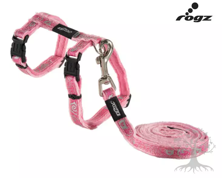 Rogz Kissanvaljas ja Talutin Sparklecat Rosa - Cat Harnesses - 765.5066M - 1