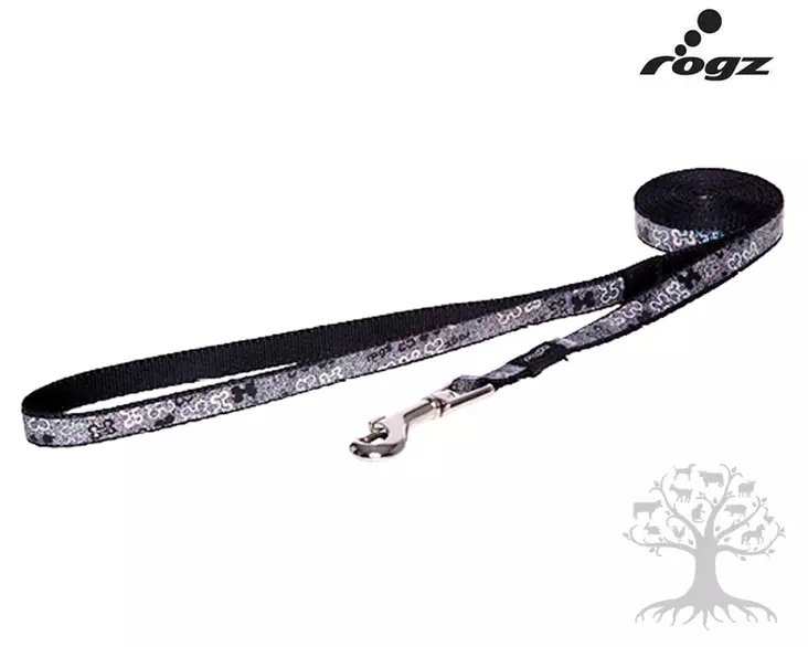 Rogz Talutin Trendy Lapz Black - Nylon Leashes - pois-617.8202M - 1