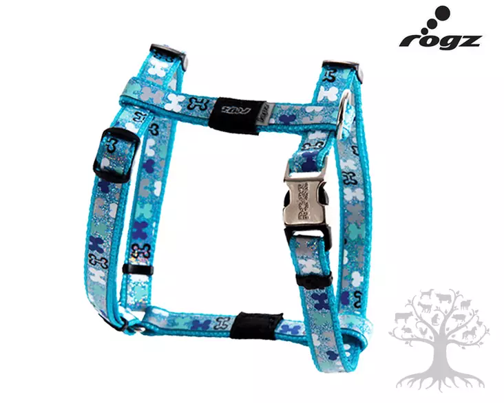 Rogz Valjas Trendy Lapz Blue - Dog Y-/H Shape Harnesses - 617.8620M - 1