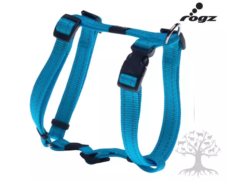 Rogz Valjas Utility Reflective Turquoise - Dog Y-/H Shape Harnesses - 617.1150M - 2