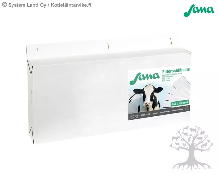 Sana Maitosuodatin 75/78mm Ommeltu, 200kpl - Maitosuodattimet, Kuivaustulpat - 46689 - 1