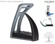 Safe Riding Safety Stirrups S1 Gunmetal Grey - Stirrups - S1GG-BLO - 1