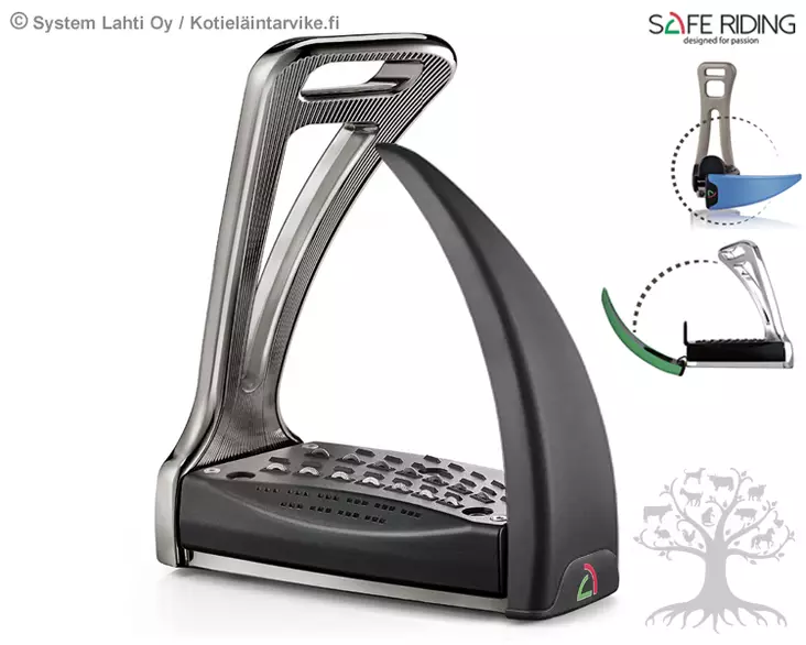 Safe Riding Safety Stirrups S2 Santorini Black - Stirrups - S2BLI-BLO - 1