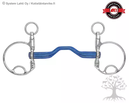 Bombers DC Morgan Happy Tongue Straight Swivel Titanium - Bombers DC Morgan / DC Dressage - 30225M-HTTS - 1