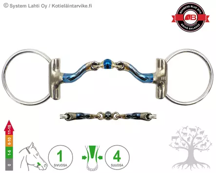 Bombers Eggbutt Loose Ring McHardy Dressage Straight - Bombers Eggbutt Loose Ring - 30239-MHDRS - 1