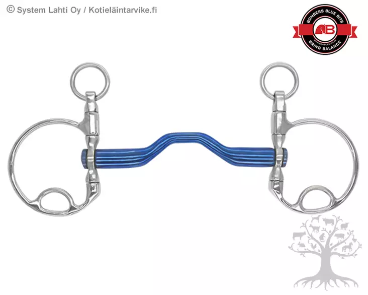 Bombers DC Morgan Happy Tongue Straight Swivel Titanium - Bombers DC Morgan / DC Dressage - 30225M-HTTS - 1