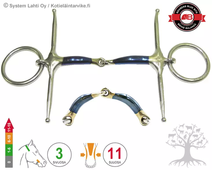 Bombers Full Cheek Loose Ring Snaffle - Bombers Full Cheek Loose Ring - 30275-S - 1