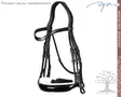 Dyon Dressage Collection Kankisuitset Large Crank Patent/ White Noseband - Dyon Dressage Flat - NEECAT - 2